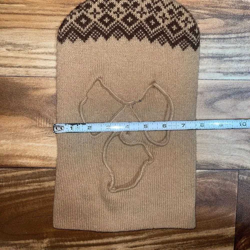 Vintage Balaclava Knit Ski Bank Robber 3 Hole Face Mask